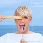 Escova de Dente Biodegradável Veitsmile Tube Azul Tiffany - Case de Bambu