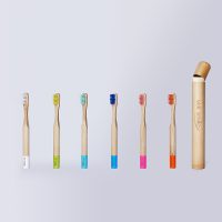 Kit 6 Escovas de dentes Bambu Kids Veitsmile + Frete Grátis