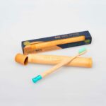 Escova de Dente Biodegradável Veitsmile Tube Azul Tiffany - Case de Bambu