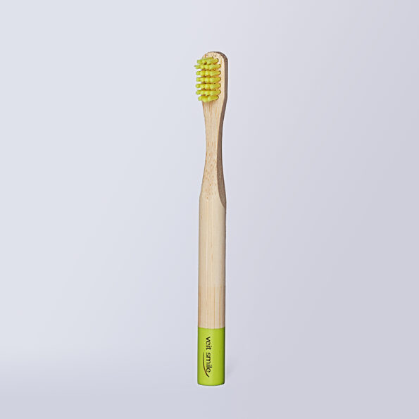 Escova de Dente Bambu Kids Veitsmile Verde Limão