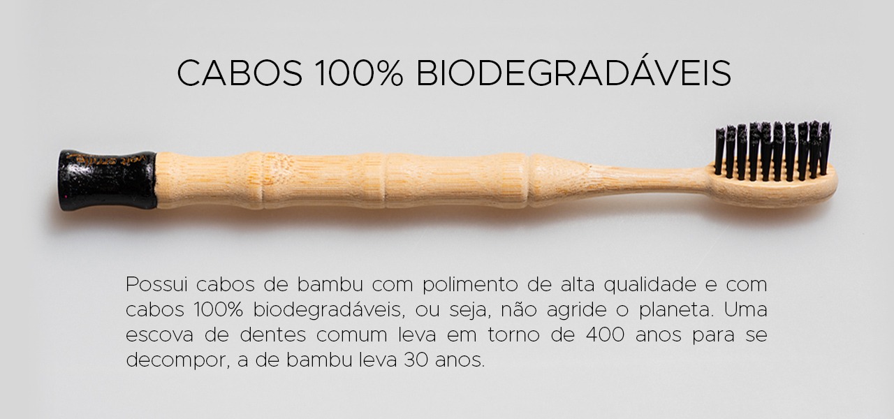 Escova de Dente de Bambu Veitsmile Preta